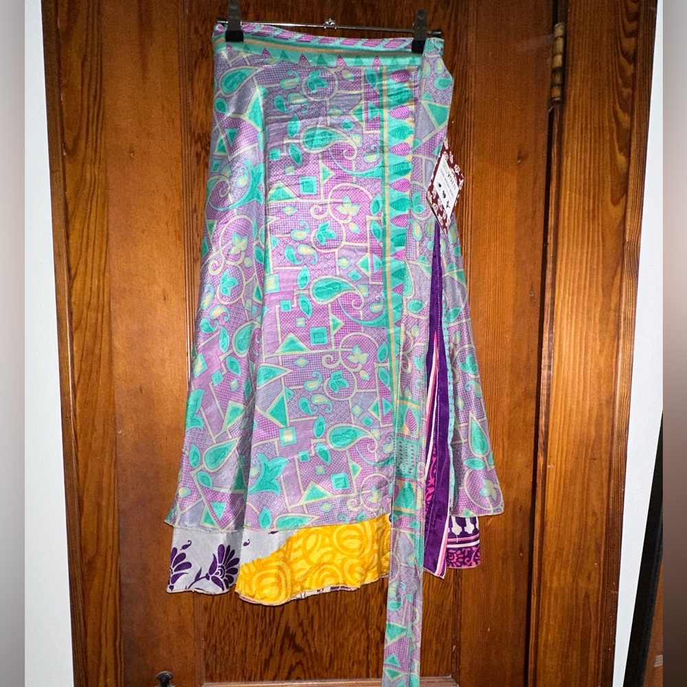 Darn Good Yarn Sari Wrap Skirt
